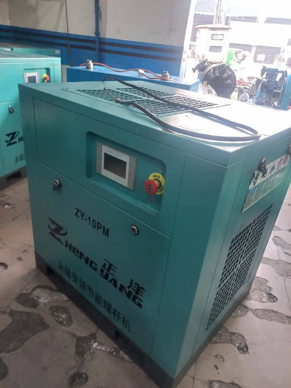 screw air compressor 10hp with Inverter 12