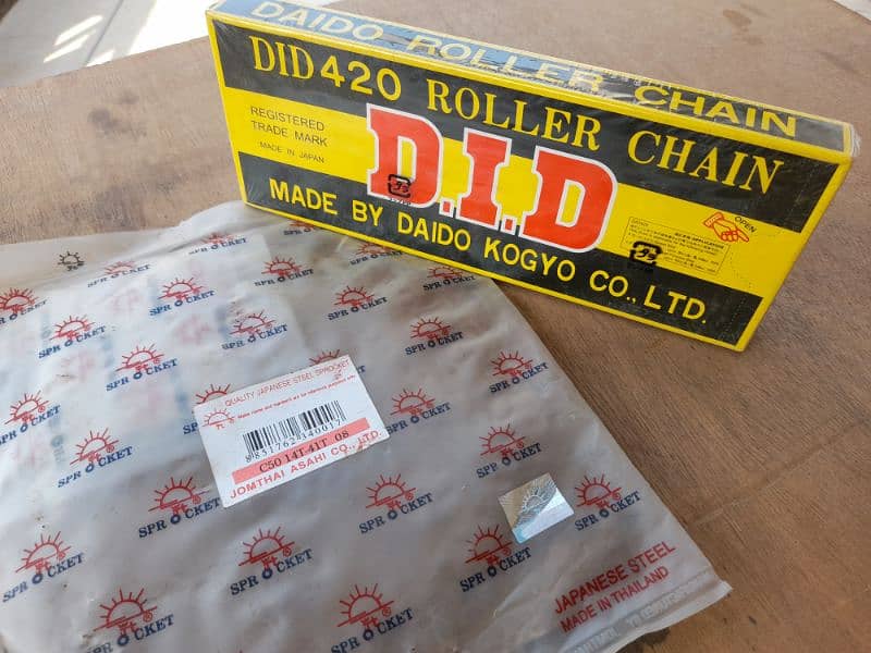 Original D. I. D Chain Sprocket Set 4