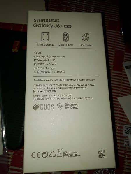 Samsung galaxy J6 +,Complete box,(03165859104),Ram 3gb,Memry 32gb 9