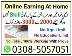 part time job , online work  in home 0