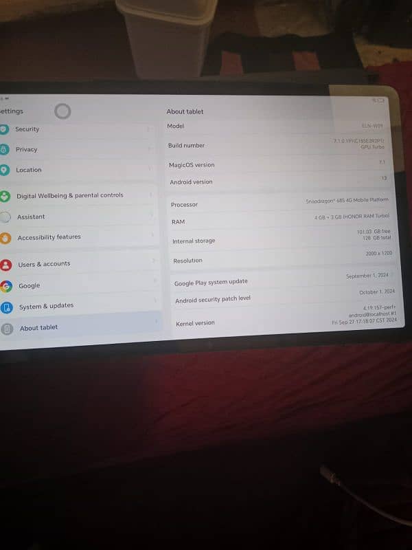 Honor X9 ipad for sale in best condition 1