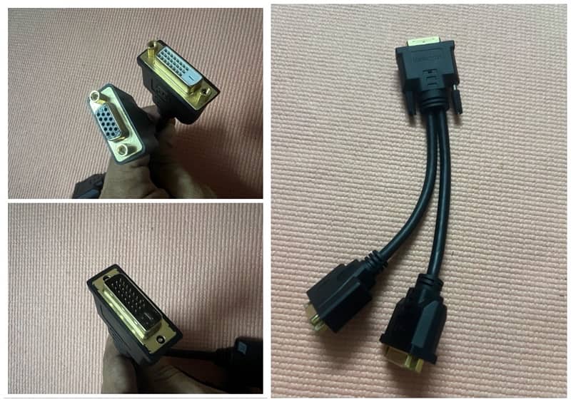 Branded Super Speed C2C HDMI DVI VGA mini Dp Thun Display Cables 2