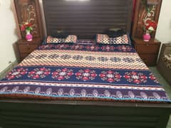 wooden bed