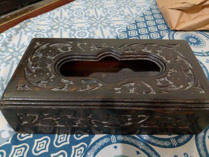 tissue box in cheap price pure wooden 1