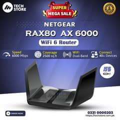 Netgear Nighthawk AX6000 WiFi 6 AX8 (RAX80) Branded Used (With Box) 0