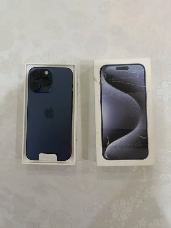 Iphone 15 pro max 256gb blue titanium 1