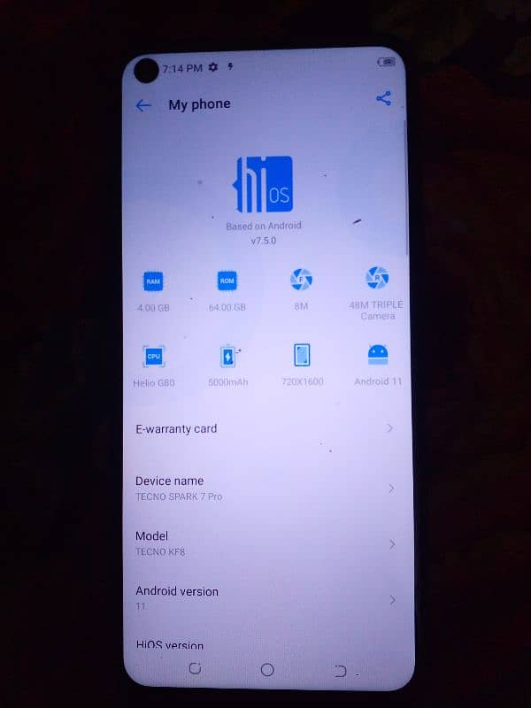 spark 7 pro 4gb ram 64gb rom 1