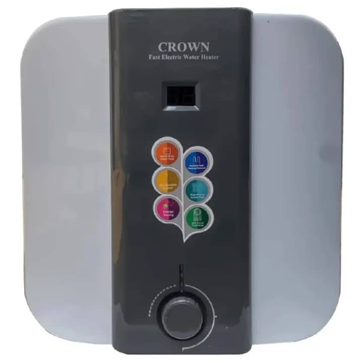 Crown Electric Geyser EG-15L Digital & Manual Pure Body Brand Warranty 0