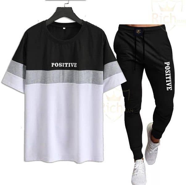 2 pc Men's Micro Printed Tracksuit 1