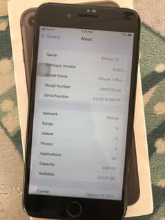 iPhone 7plus pta approved 256gb with boxFinger issue