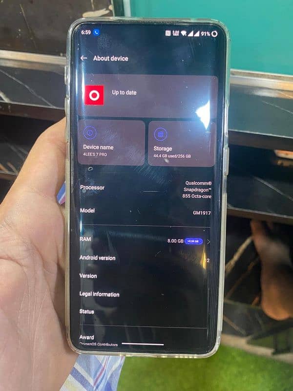 onplus 7 pro 8/256 dual sim approved 4