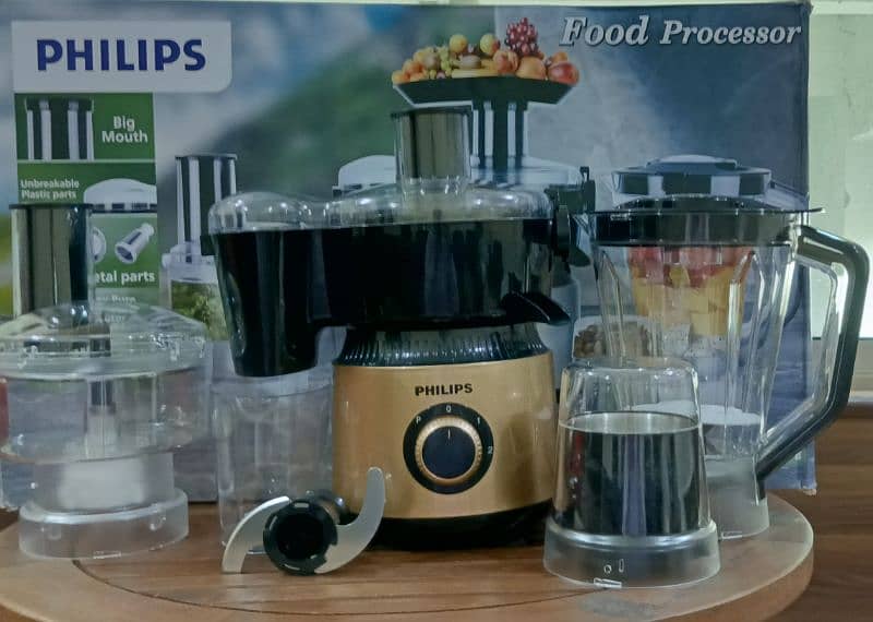 PHILIPS FOOD PROCESSER 100% Pure copper Motor FOOD FACTORY ALL IN 1 2