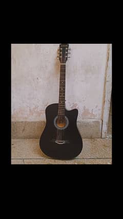 black tinted aucustic 38 inches guitar for sale