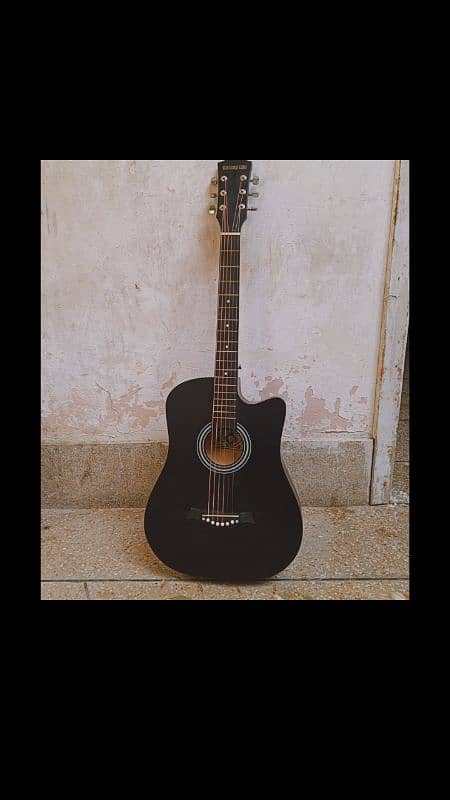 black tinted aucustic 38 inches guitar for sale 0