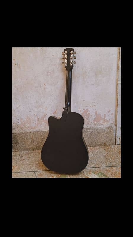 black tinted aucustic 38 inches guitar for sale 1