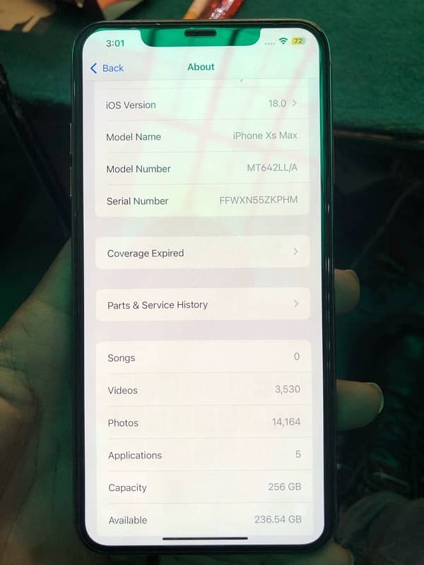 Iphone XS Max 256GB PTA Approved (JV) 1