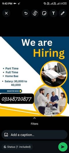 hiring staff for marketing advertisement office management