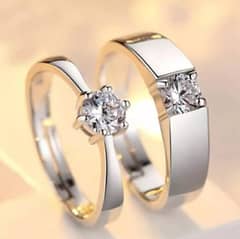 Couple ring adjustable size 0