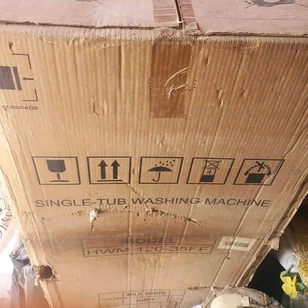 Haier boxed packed washing machine 2