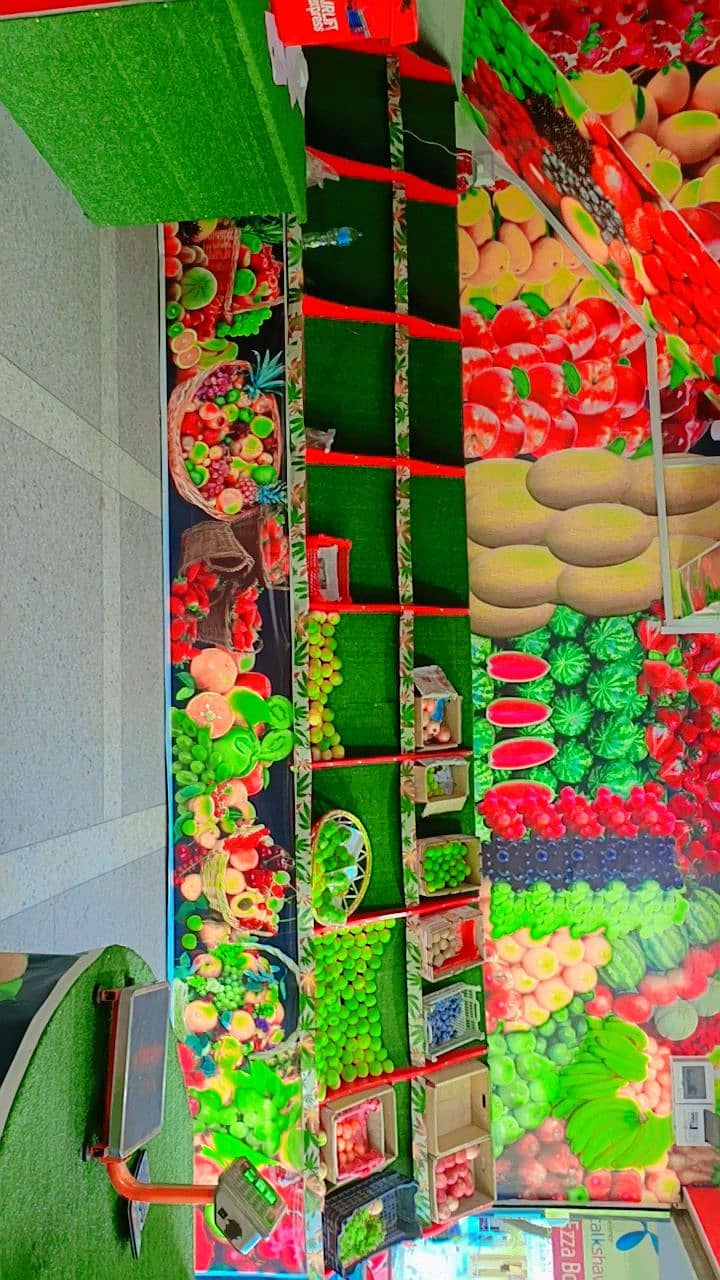 Fruit and vegetables shop rack new condition 2