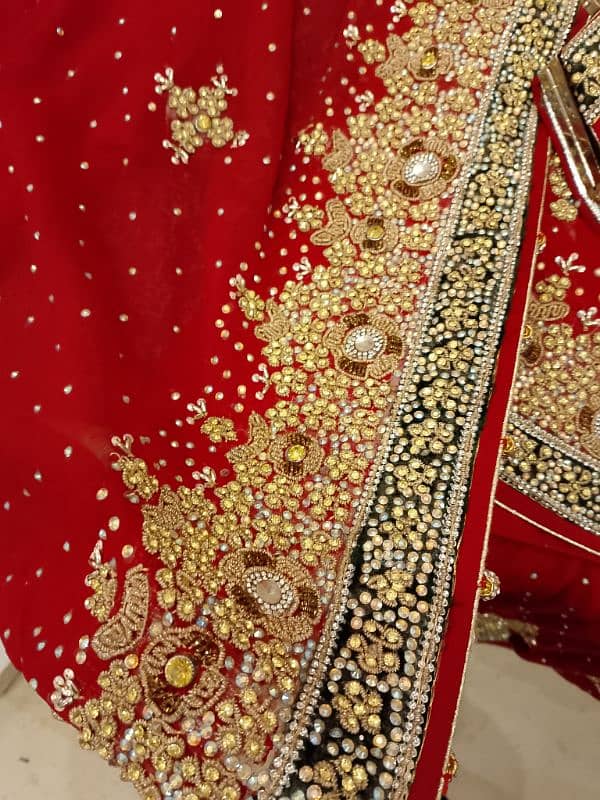 red lehenga 2