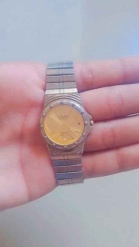 omax quartz luxury watch with free lion ring 1