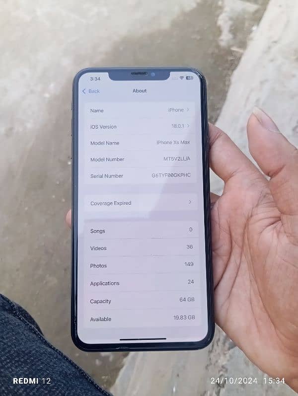 Apple I phone XS Max non PTA 64Gb exchange posible with i phone 11 10