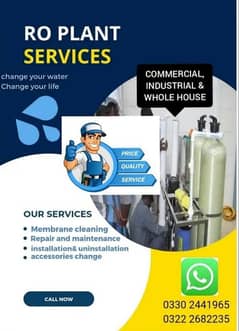 Ro plant services installation, repair,cleaning,new & used ro plants