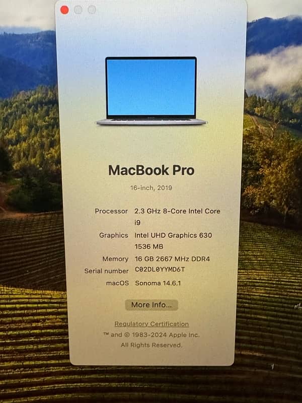 MacBook Pro 16-inch i9 16Gb (2019) 7