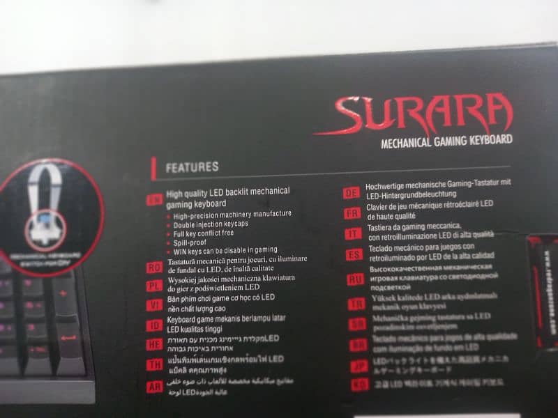 Redragon k82 surara mechanical keyboard 3