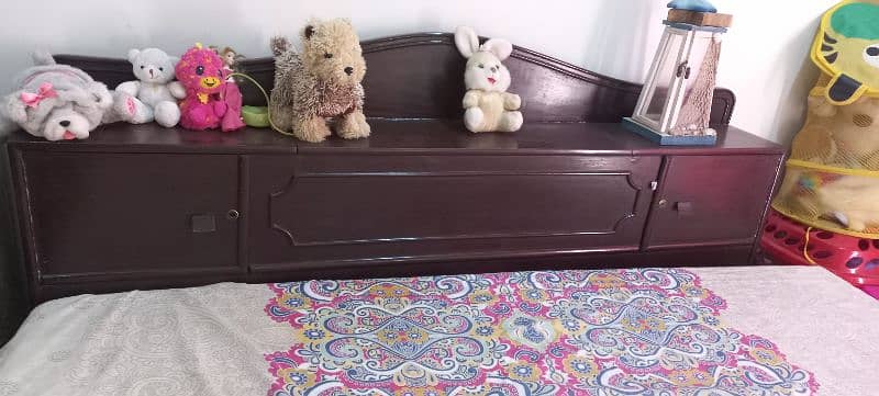 wooden double bed 1