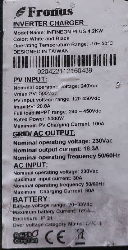 fronus 4.2 best inverter 1