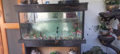 aqaurium for sale with all accessories 3*1.5*1