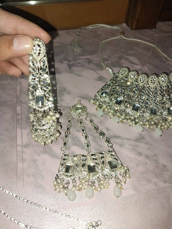 one time used bridal jewellery set complete 2