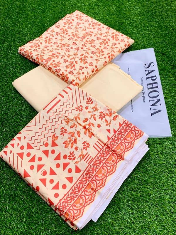 Saphona Linen 3pcs ladies suits 5