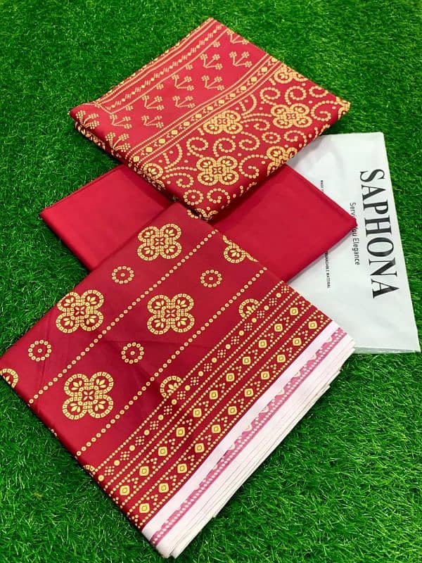 Saphona Linen 3pcs ladies suits 9