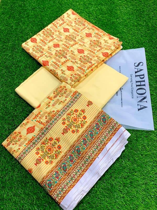 Saphona Linen 3pcs ladies suits 14