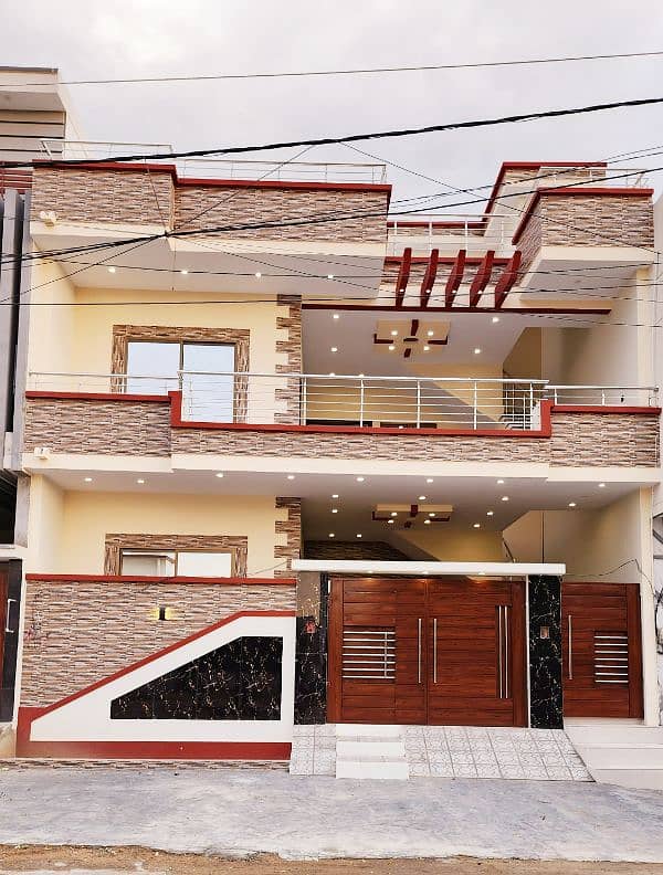 Gulshan-e-Maymar Brand New Double Storey House Block X-8 200sqyd 0