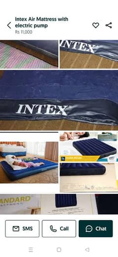 Intex Air Mattress 75x54 10 inch with electric pump