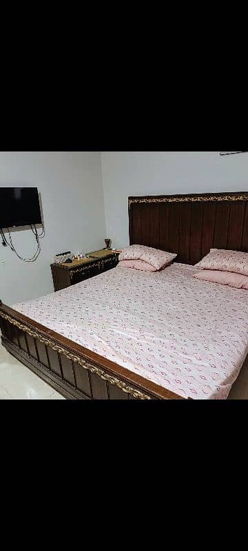 BedSet l Wooden l Mattress 1