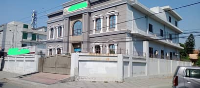 2 Kanal Cornner Triple Story Commical Building For Rent Wapdah Town Round about.