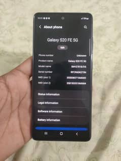 SAMSUNG GALAXY S20FE 5G