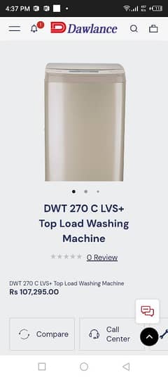 Dawlance automatic washing machine