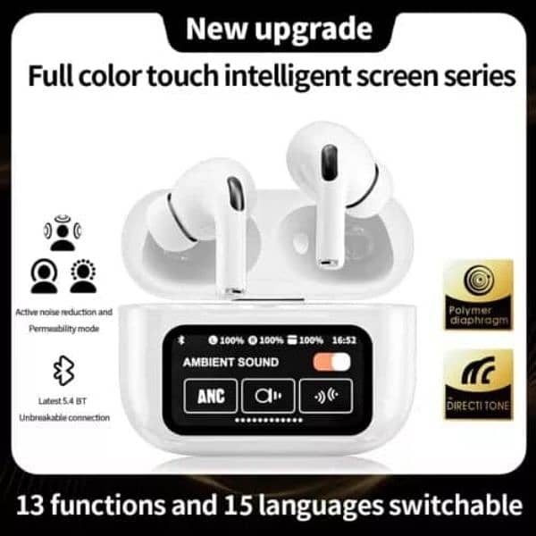 A9 Pro Airpods 2nd Gen with Screen Display delivery all over Pakistan 4