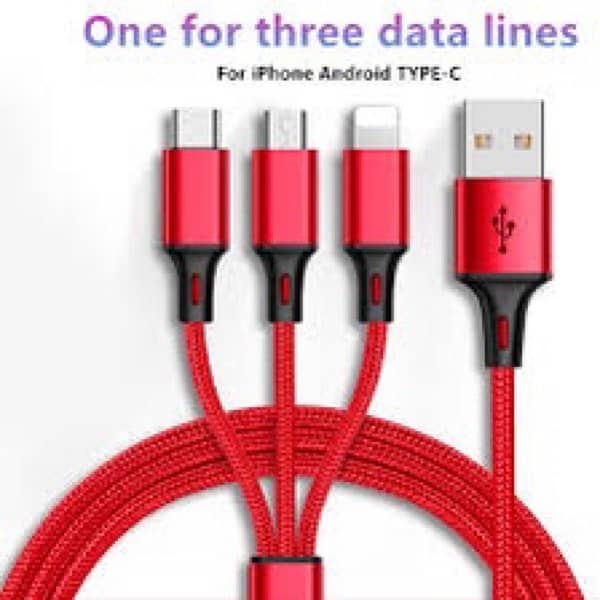 3 in 1 charging cable (All Pakistan cash on delivery ) 2