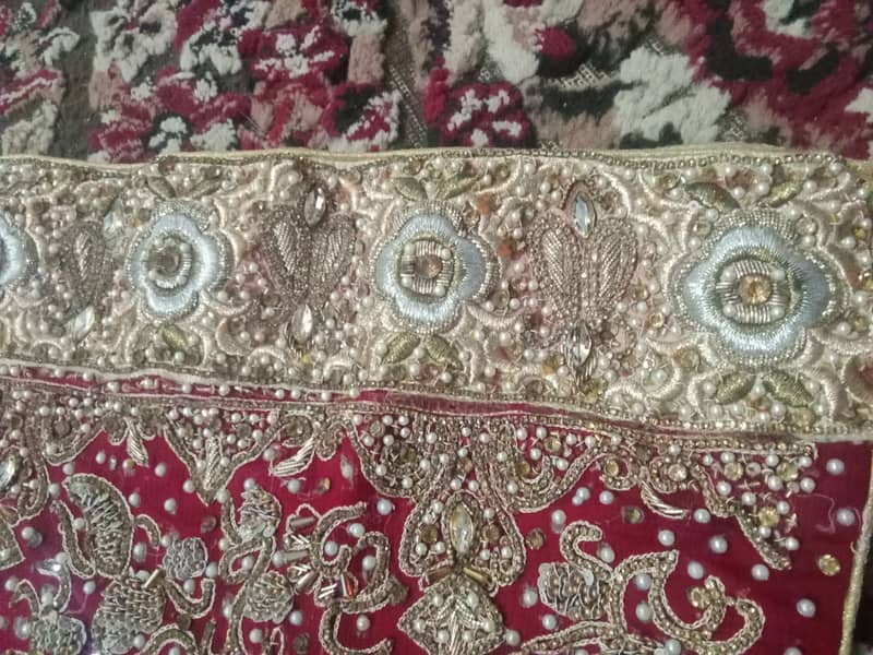 Urgent sale Bridal lehenga one time used 6