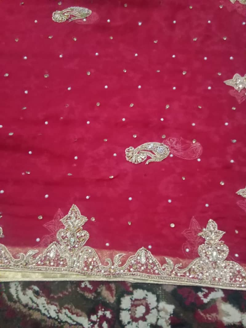 Urgent sale Bridal lehenga one time used 9