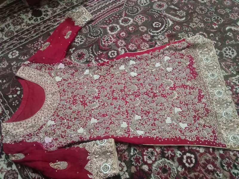 Urgent sale Bridal lehenga one time used 10