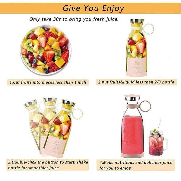 Mini Portable Juicer Blender 5