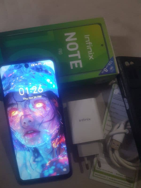 Infinix note 10 pro 8/128gb complete box contact 03190552518 0